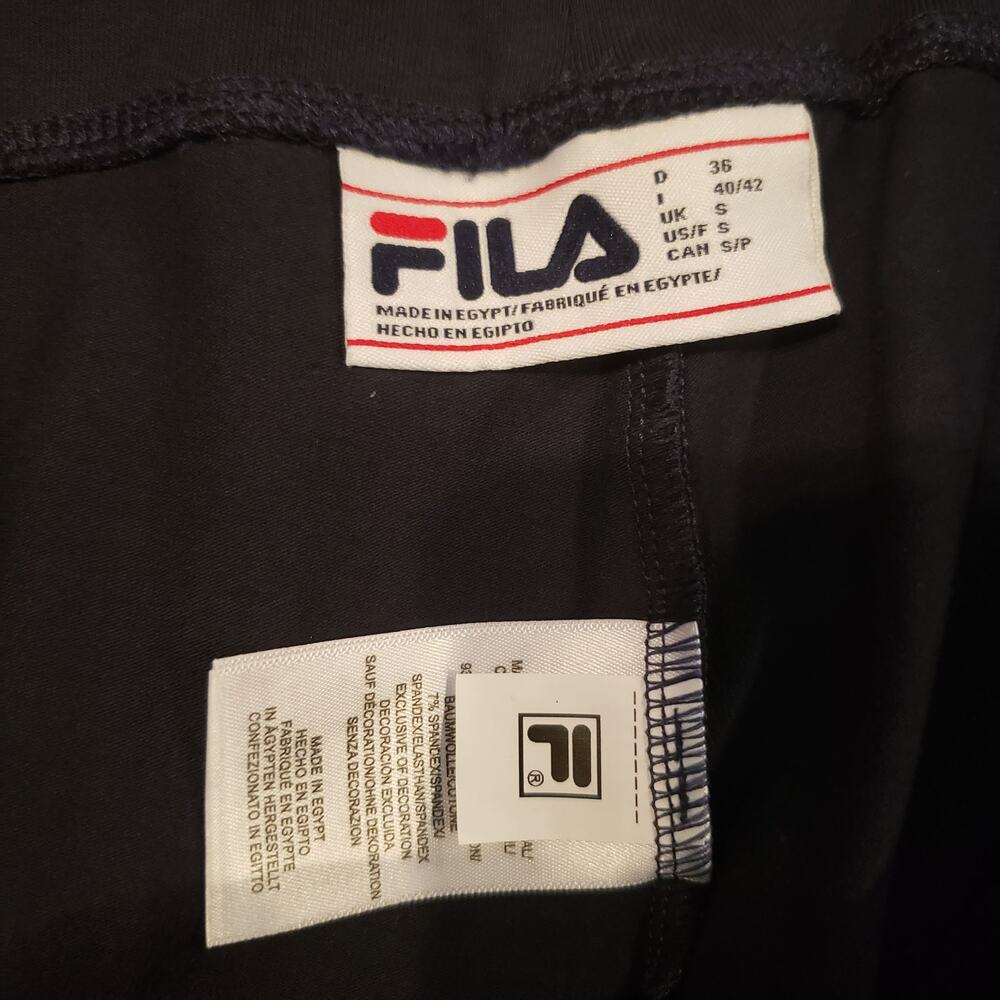 NEW! FILA Leggings Side Spellout Black - S - Picture 3 of 6